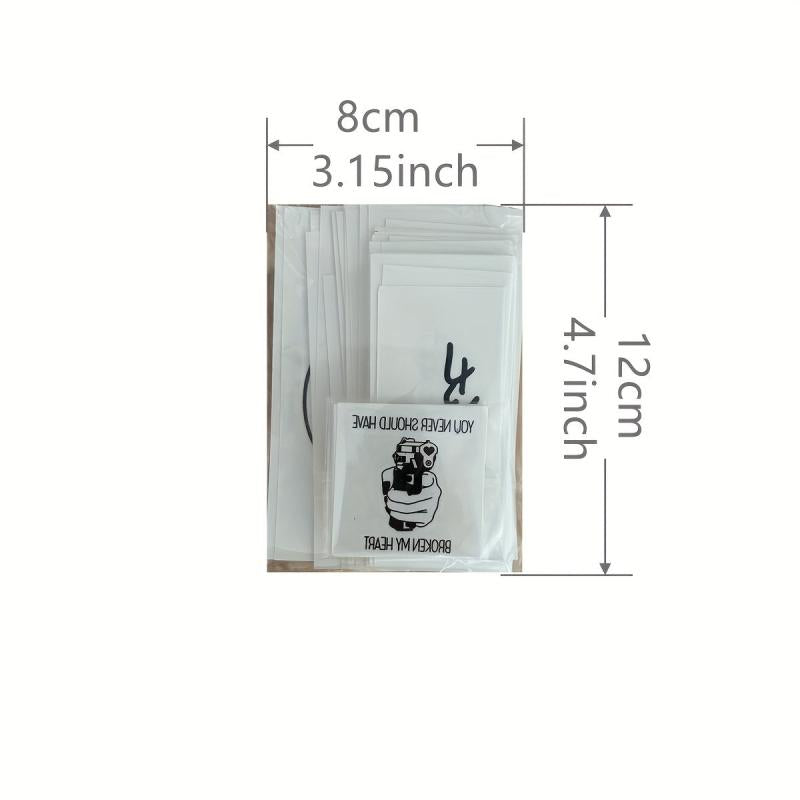 56 Waterproof English Alphabet Tattoo Stickers for Men and Women