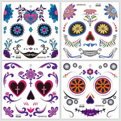 Day of the Dead La Catrina Face Tattoos