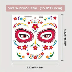 Day of the Dead La Catrina Face Tattoos