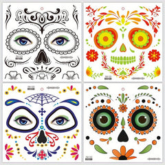 Day of the Dead La Catrina Face Tattoos