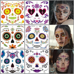 Day of the Dead La Catrina Face Tattoos