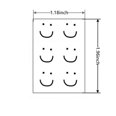 Waterproof Smiley Finger Tattoo Sticker - Removable & Temporary