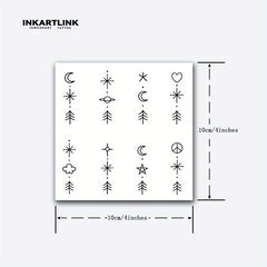 Small Line Finger Tattoo Magic Tattoo Waterproof Anti-Friction Lasting 1-2 Weeks
