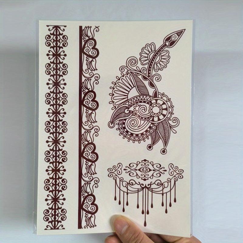Waterproof Temporary Tattoo Sticker for Women - Lace Hollow Pattern
