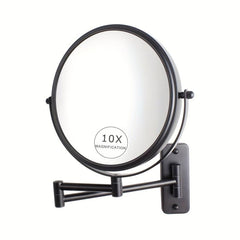 10X Magnification Wall Mounted Makeup Mirror 360 Swivel Extendable Arm
