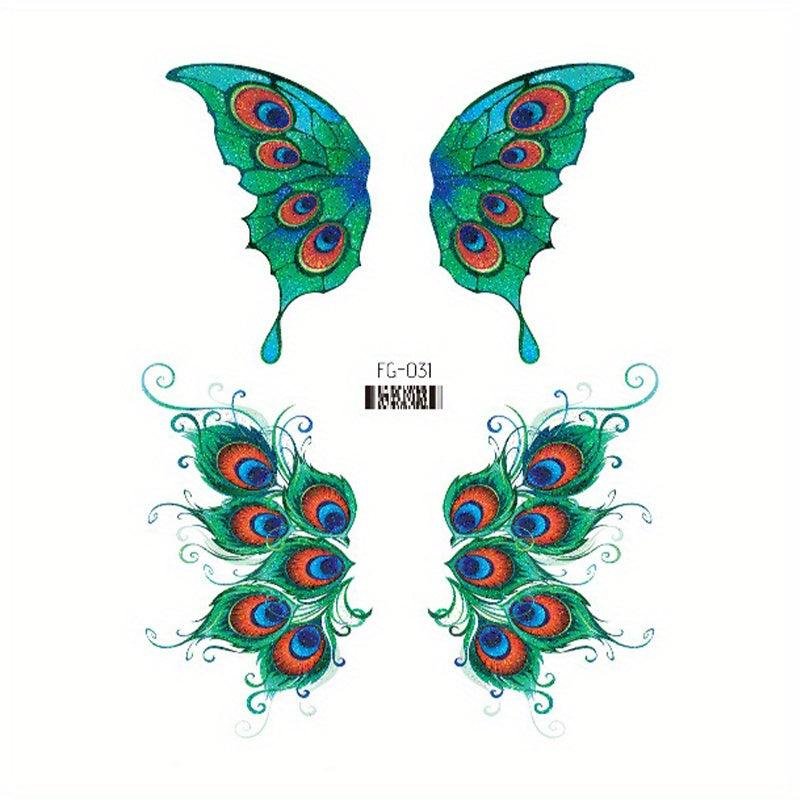 Butterfly Face Glitter Tattoo Patch Magic Stage Makeup Eye Shadow Patch