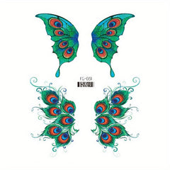 Butterfly Face Glitter Tattoo Patch Magic Stage Makeup Eye Shadow Patch