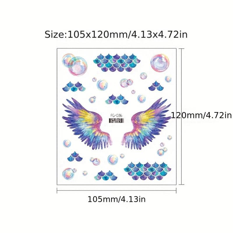 Butterfly Face Glitter Tattoo Patch Magic Stage Makeup Eye Shadow Patch