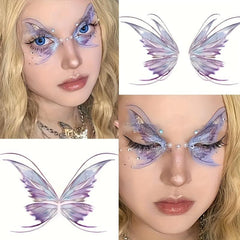 Butterfly Face Glitter Tattoo Patch Magic Stage Makeup Eye Shadow Patch