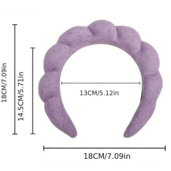 Velvet Twist Headband for Daily Bath