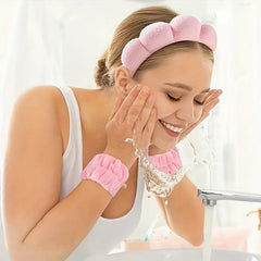 Velvet Twist Headband for Daily Bath