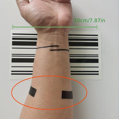 Geometric Line Stripe Tattoo Sticker Sweatproof Long Lasting