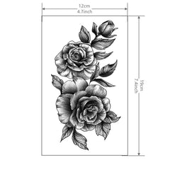 Waterproof Flower Tattoo Sticker  Long Lasting Temporary Tattoo for Natural Look