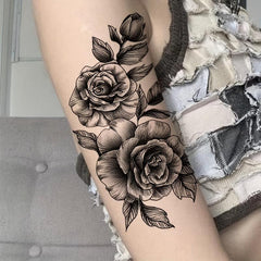 Waterproof Flower Tattoo Sticker  Long Lasting Temporary Tattoo for Natural Look