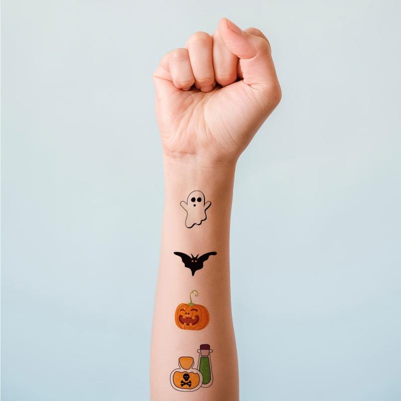 60 Sheets Halloween Makeup Temporary Tattoo Stickers Waterproof