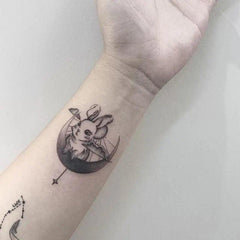 Waterproof Tiger Rabbit Whale Tattoo Stickers Easy to Apply Long Lasting