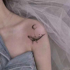 Waterproof Tiger Rabbit Whale Tattoo Stickers Easy to Apply Long Lasting