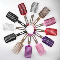 Curved Boar Bristle Hair Comb for Detangling All Hair Types