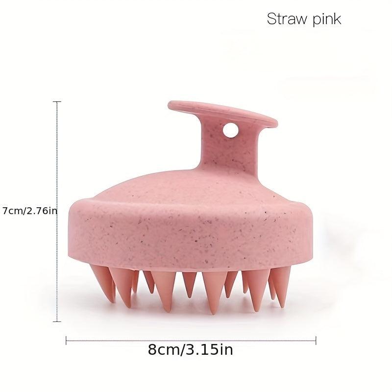 Silicone Shampoo Brush Hair Washing Scalp Massager