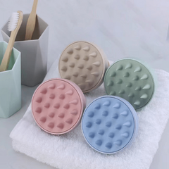 Silicone Shampoo Brush Hair Washing Scalp Massager