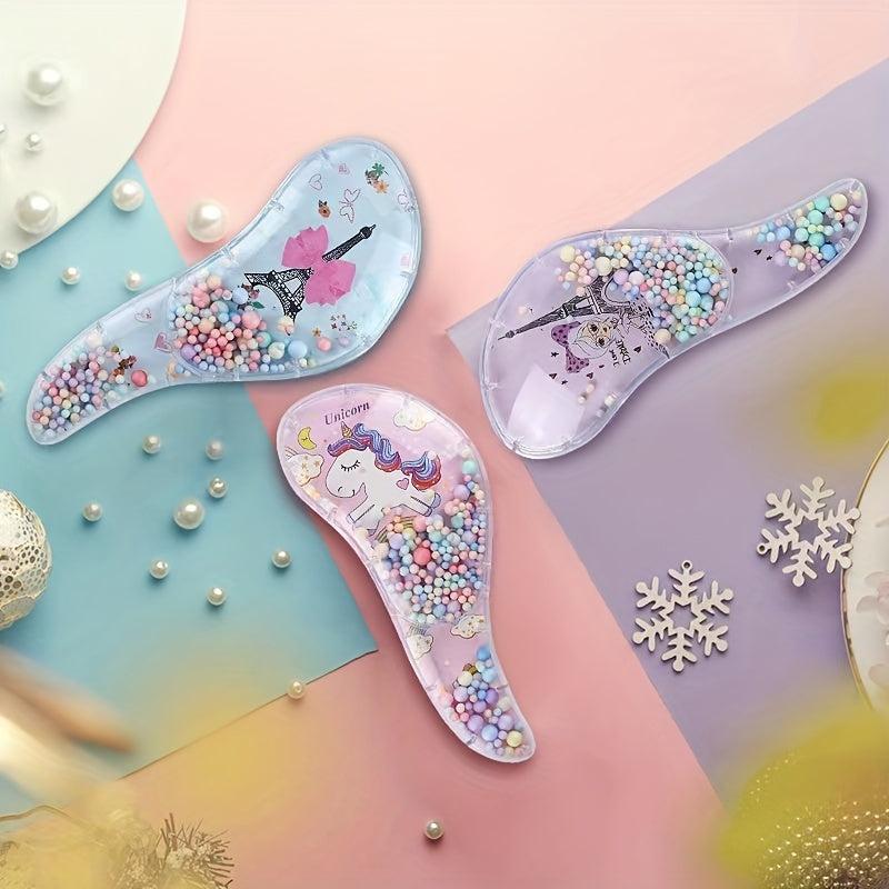 Cartoon Pattern Bubble Bead Hair Comb