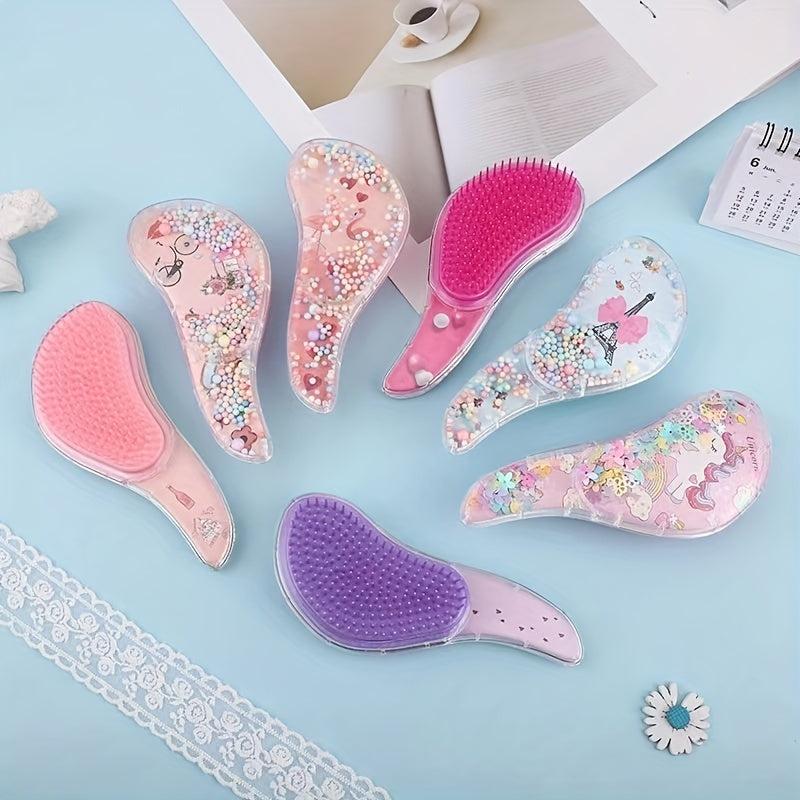 Cartoon Pattern Bubble Bead Hair Comb