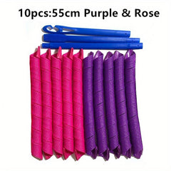 No Heat Hair Curlers 18pcs Styling Kit Spiral Curlers Hooks Magic Rollers