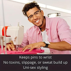 Magnetic Wrist Sewing Pin Cushion Holder for Hair Styling Tools