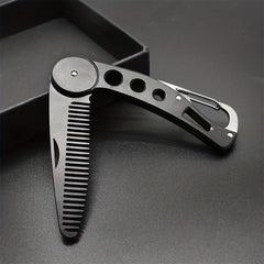 Stainless Steel Beard Comb for Men - Beard Grooming & Styling
