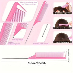 13pcs No Heat Hair Curler Set Sponge Hair Rollers Braiding Tools Comb