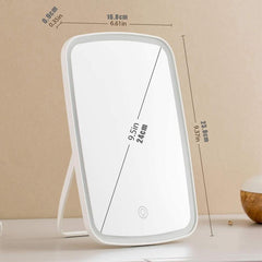 LED Makeup Mirror Folding Lighted Vanity Mirror 3 Lighting Modes Cosmetic Travel