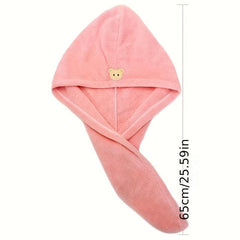 Quick Drying Microfiber Hair Towel Wrap Soft Absorbent Cap Headband