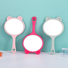 Cat Hand Mirror Portable Cosmetic Touch up Mirror for Makeup & Skincare