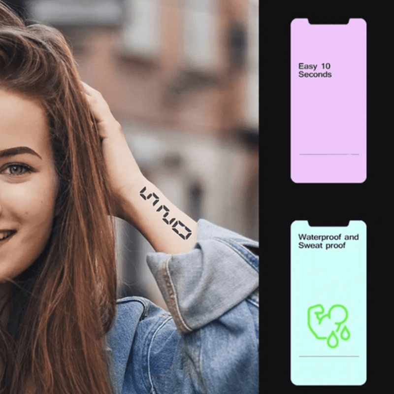 Lotus Pattern Waterproof Temporary Tattoo - Long Lasting & Easy