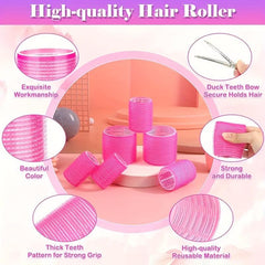 24pcs Jumbo Hair Curlers Rollers Self Grip Hair Roller