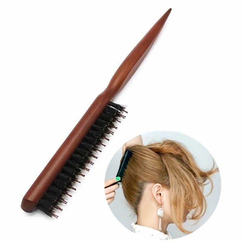 Salon Teasing Back Hair Brush Boar Bristle Comb Hair Brush Extension