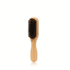 Bamboo Wooden Handle Beard Brush Moustache Haircutting Cleaning Brush