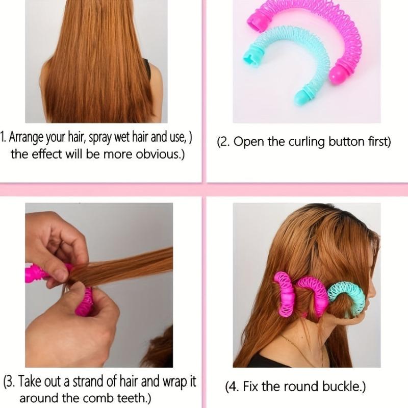 Hair Donut Curler DIY Spiral Curling Tool for Women's Hair Accessories