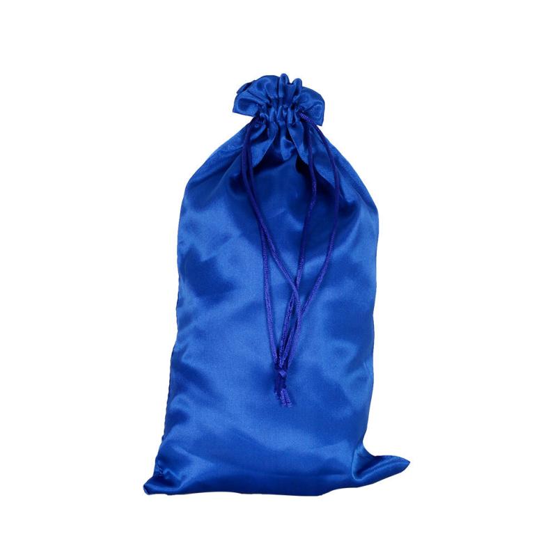 5pcs Soft Silk Wig Bags 7.09 x 11.81 Inches Pink Satin Storage Bags