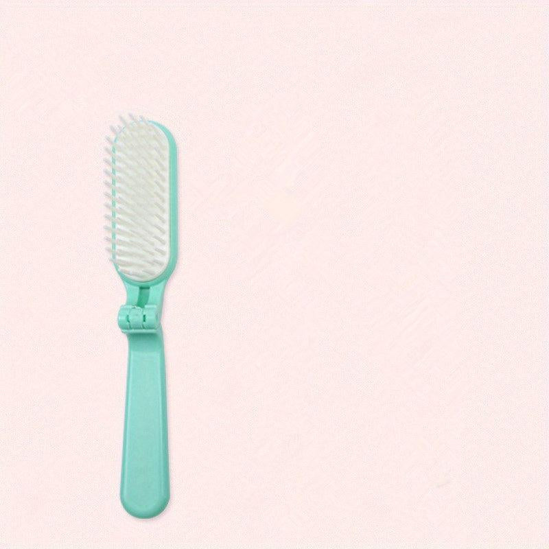 Foldable Hair Comb Travel Curling Straight Brush Anti Static Head Massager