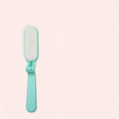 Foldable Hair Comb Travel Curling Straight Brush Anti Static Head Massager