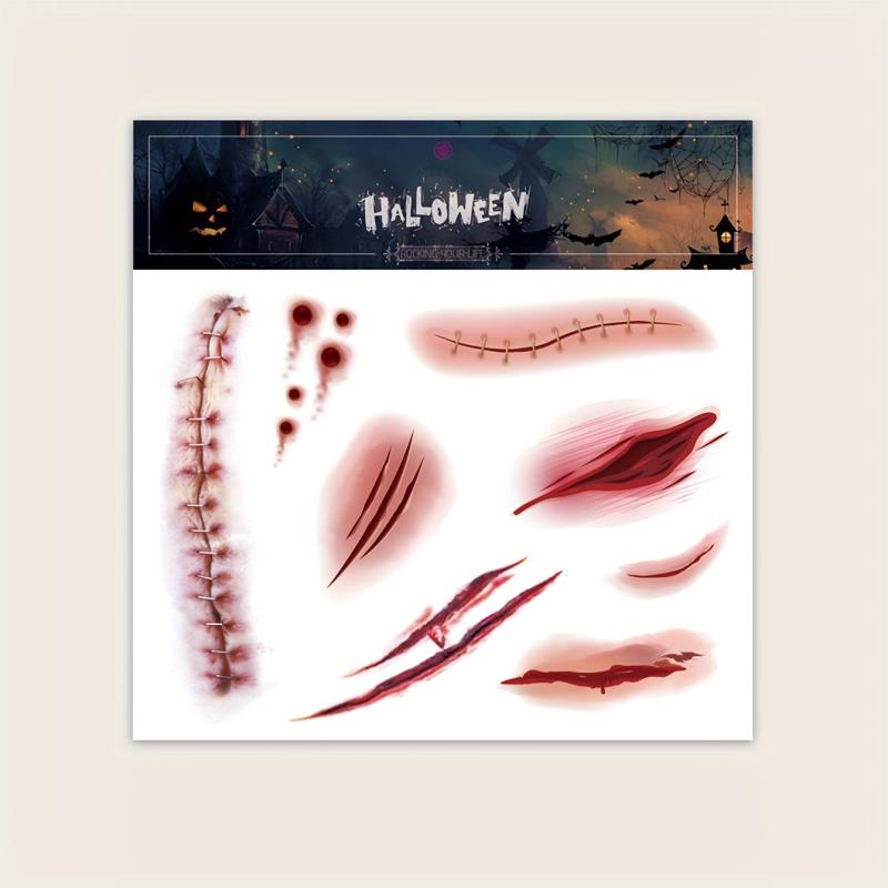 Halloween Wound Scar Tattoo Sticker