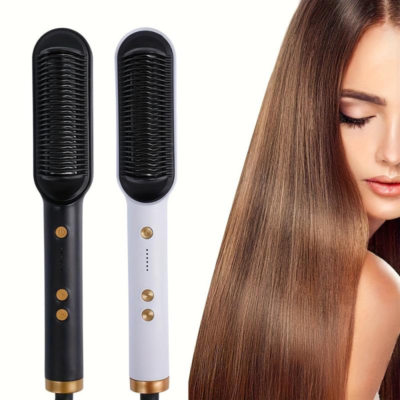 2 in 1 Hair Straightener Brush Comb for Women
