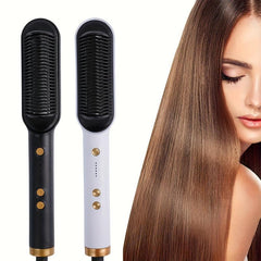 2 in 1 Hair Straightener Brush Comb for Women