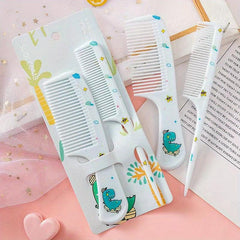 Portable Cartoon Hairdressing Comb Set for Women Girls Gift