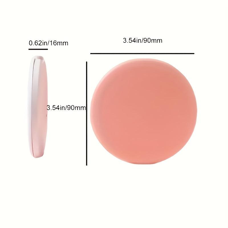 2pcs LED Makeup Mirror & Massage Comb Set Travel Portable Lighted Compact Mirror