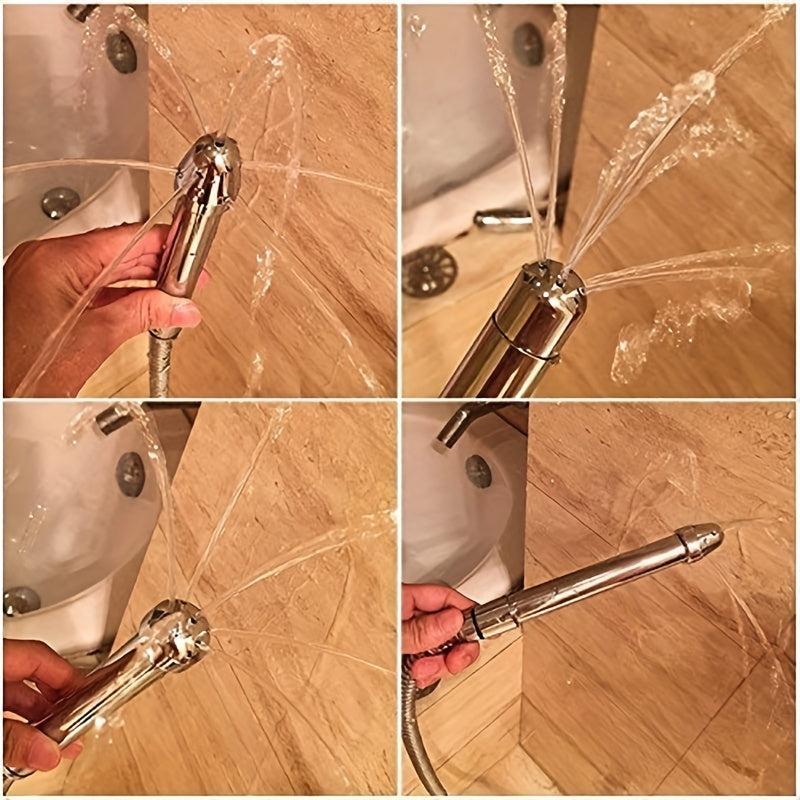 Aluminum Enema Nozzle Shower Set for Cleanse & Refresh
