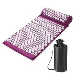 Acupuncture Massage Mat & Pillow Set for Yoga Acupoint Relief