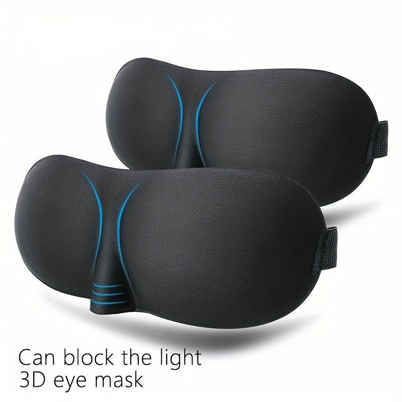 3D Ultralight Blackout Eye Mask Soft Comfortable Rest Sleep Blindfold