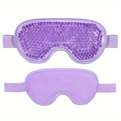 Cooling Gel Eye Mask Reusable Cold Eye Mask for Puffy Eyes with Plush Backing